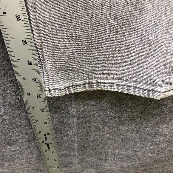 Abercrombie & Fitch 90s Ultra High Rise Curve Love Jeans Women 24/00S Gray Denim - Picture 8 of 10